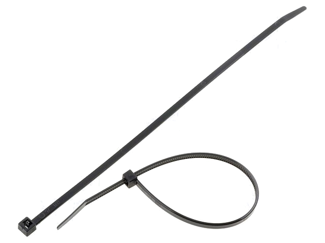 Kabelbinder; L: 190mm; W: 3,5mm; polyamide; 135N; zwart; Ømax: 50mm Kabelbinder; L: 190mm; W: 3,5mm; polyamide; 135N; zwart; Ømax: 50mm
